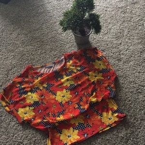 Bright xl studded flower blouse